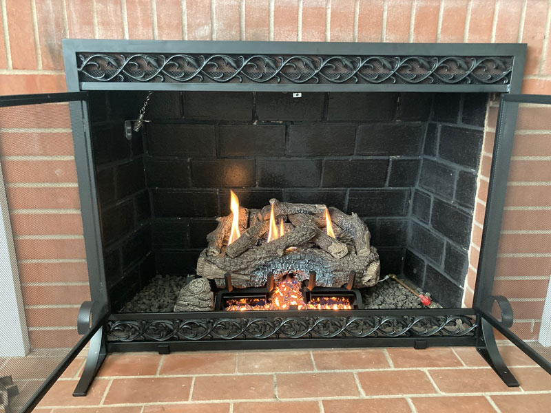 Gas Log Fireplace Installation Hampstead, Carolina Beach NC